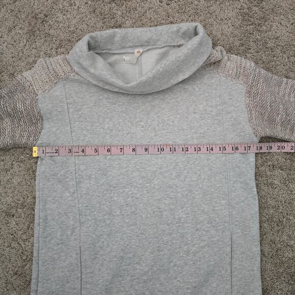 Daily Practice Anthropologie Cowl Neck Tunic Dress Soft Oversized Cozy XXS  Gray - Picture 3 of 9